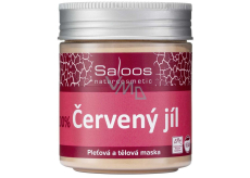 Saloos Bio 100% Czerwona glinka do twarzy i ciała 140 g