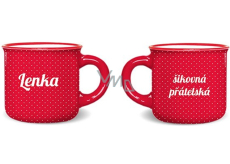 Niekupiony imienny mini kubek Lenka 100 ml