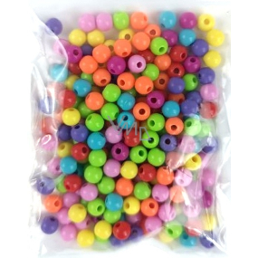 VeMDom Korálky plastové 851 s průvlekem 1 mm mix 22 g