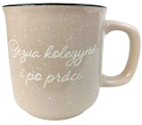 Albi Kamienny kubek beżowy Bezowa koleżanka i po pracy 400 ml