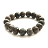 Bransoletka z elastycznego naturalnego kamienia Yooperlit, koralik 12 mm / 16 - 17cm, kamień prawdy