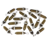 Kwarc różowy Wahadło sześciokątny pryzmat naturalny kamień 41 x 13 mm, ręcznie rzeźbiony, doskonały leczyciel