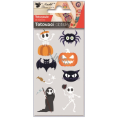 Tatuaże tymczasowe Halloween szkielet 6 x 10 cm