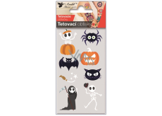 Tatuaże tymczasowe Halloween szkielet 6 x 10 cm