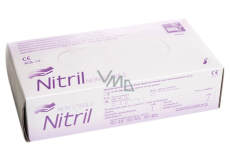 Rukavice Vulkan jednoráz. Nitril bezprašné L 100ks   0577