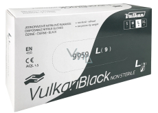 Rukavice Vulkan jednoráz. Nitril L bezprašné černé 100ks     2007