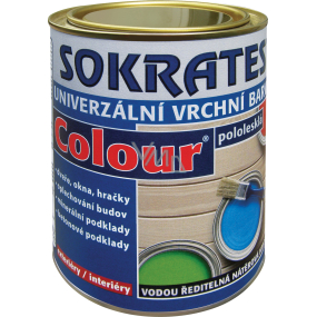 Sokrates Colour pololesk univerzální vrchní barva na dřevo a kov, 0260 hnědá, 0,7 kg Sokrates Colour pololesk univerzální vrchní barva na dřevo a kov, 0260 hnědá, 0,7 kg