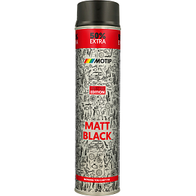 Motip Rallye uniwersalny lak akrylowy, czarny mat, 600 ml