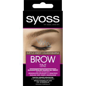 Syoss Brow Tint barva na obočí Světle hnědý, 17 ml Syoss Brow Tint barva na obočí Světle hnědý, 17 ml