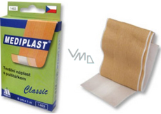 Mediplast Classic opatrunek tekstylny z podkładką 6 cm x 1 m
