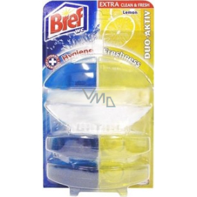 Bref Duo Aktiv Extra Clean & Fresh Lemon WC gel komplet 60 ml + 2x náhradní náplň