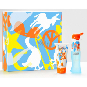 Moschino I Love Love toaletní voda 30 ml + tělové mléko 50 ml, dárková sada