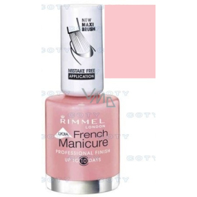 Rimmel London Lycra Pro lak na nehty francouzská manikúra 439 Rose Corset 12 ml