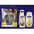 Nivea Free Time sprchový gel 250 ml + zpevňující tělové mléko 250 ml, pro ženy kosmetická sada