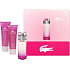Lacoste Touch of Pink toaletní voda 50 ml + tělové mléko 50 ml + sprchový gel 50 ml, pro ženy dárková sada