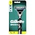 Gillette Mach3 holící strojek + náhradní hlavice 1 kus pro muže