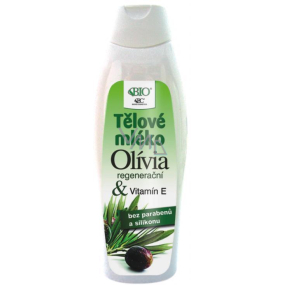 Bione Cosmetics Olívia & Vitamín E regenerační tělové mléko pro všechny typy pokožky 500 ml