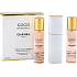 Chanel Coco Mademoiselle woda toaletowa zestaw dla kobiet 3 x 20 ml