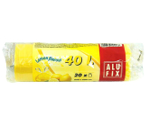Alufix Aroma Citron odpadkové pytle zatahovací, 14µ, 40 litrů, 53 x 60 cm, 20 kusů