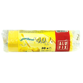 Alufix Aroma Citron odpadkové pytle zatahovací, 14µ, 40 litrů, 53 x 60 cm, 20 kusů