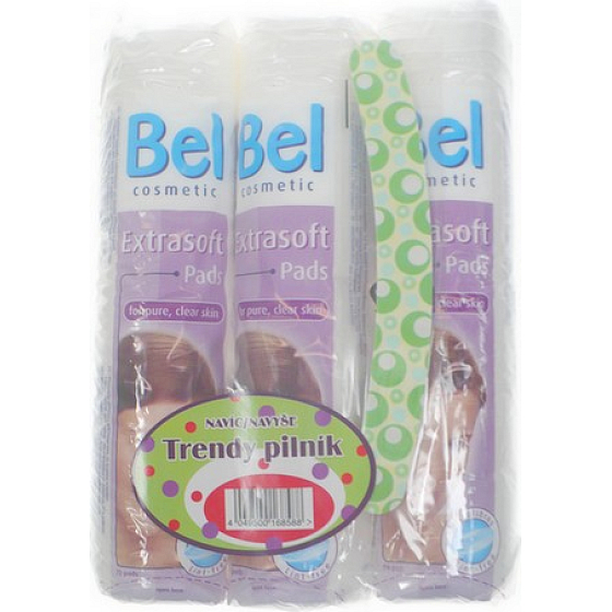 Bel Cosmetic Kosmetické tampony 3 x 70 kusů + pilník na nehty