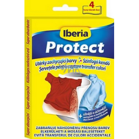 Iberia Protect utěrky zachycující barvy, které se nepřenáší při praní na další oděvy 4 kusy