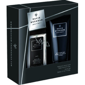 David Beckham Instinct parfémovaný deodorant sklo pro muže 75 ml + sprchový gel 200 ml, kosmetická sada