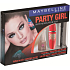 Maybelline Party Girl řasenka 10,4 ml + lak na nehty 7,5 ml + tužka na oči 2 g, kosmetická sada