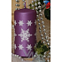 Lima Snowflake svíčka violet válec 60 x 120 mm 1 kus