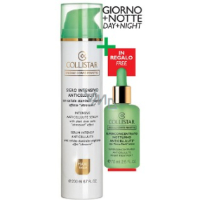 Collistar Intensive Anticellulite Serum (Siero Intensivo Anticellulite) intenzivní sérum proti celulitidě 200 ml + Superconcentrated Night Treatment noční anticelulitidový přípravek 75 ml, kosmetická sada
