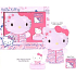 Hello Kitty Mýdlo plovoucí + 3D pěna do koupele + magický ručník pro dívky dárková sada