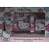 Koto Hello Kitty Flowers Magický ručník + sprchový gel +lesk na rty pro dívky dárková sada