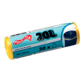Folifix Sáčky do odpadkového koše, 7 µm, 20 litrů, 50 x 45 cm 30 kusů
