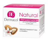 Dermacol Natural Odżywczy krem migdałowy na noc 50 ml do suchej i wrażliwej cery