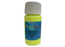 Art e Miss Uniwersalna farba akrylowa błyszcząca 71 Neon żółta 40 g