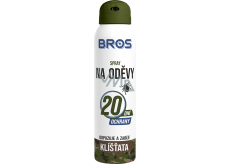 Bros Repelent przeciw kleszczom na odzież odpuzuje i zabija spray 90 ml