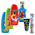 Sesame Street 2v1 šampon a kondicionér 400ml + sprchový gel 400 ml + pěna do koupele 400 ml + Atlantic Color zubní kartáček + Želví ninjové zubní pasta 75 ml, kosmetická sada