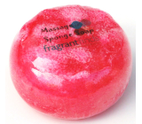 Fragrant Red Delicious Glycerinowe mydło masażne z gąbką wypełnioną zapachem DKNY Red Delicious w kolorze czerwonym 200 g