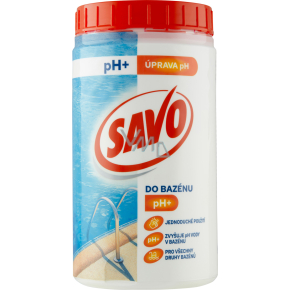 Savo basen pH+ podnosi wartość pH, 1,2 kg
