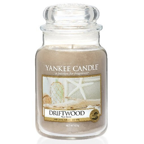 Yankee Candle Driftwood - Naplavené dřevo vonná svíčka Classic velká sklo 623 g