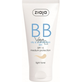 Ziaja BB SPF 15 krem na tłustą i mieszaną skórę 01 Light 50 ml