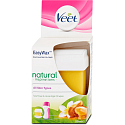 Veet Easy Wax Natural Inspirations Tiare Flower vosková náplň do elektrického depilačního setu pro všechny typy pokožky 50 ml