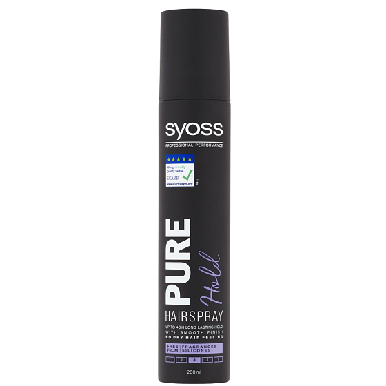 Syoss Pure Hold extra silná fixace lak na vlasy 200 ml