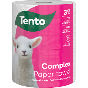 Tento Complex 3in1 3-warstwowe ręczniki papierowe, 55 m, 1 rolka
