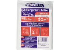 Spokar Standard Folia zakrywająca HDPE, 7 µ, 20 m?, 4 × 5 m