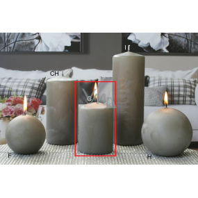 Lima Lodowata szara świeczka wieniec 70 x 100 mm 1 sztuka