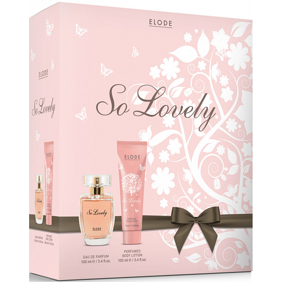 Elode So Lovely parfémovaná voda pro ženy 100 ml + tělové mléko 200 ml, dárková sada pro ženy