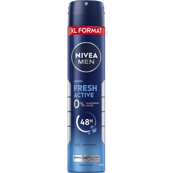 Nivea Men Fresh Active, dezodorant dla mężczyzn, 200 ml