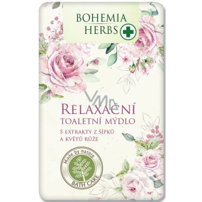 Bohemia Gifts Šípek a róže relaksacyjne mydło toaletowe z gliceryną 100 g