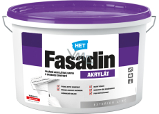 Het Fasadin fasádní barva s jemným zrnem, bílá, 7 kg